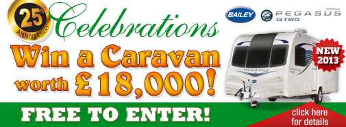 Win a brand new Bailey Pegasus GT65
